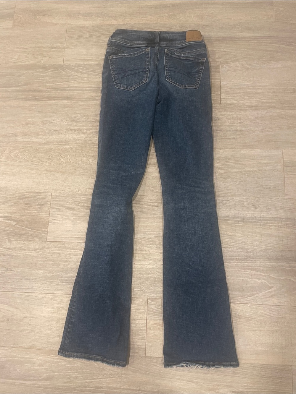 American Eagle Outfitters Dark Blue Flare Jeans - Picture 3 of 3